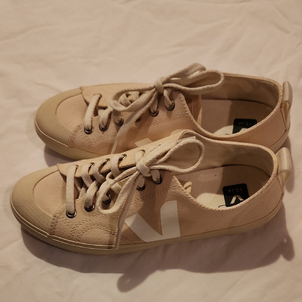 Veja Off-White Canvas Sneakers